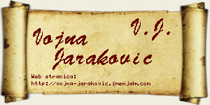 Vojna Jaraković vizit kartica